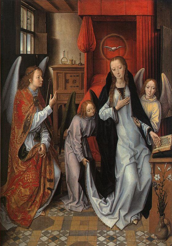 Hans Memling The Annunciation  gggg Spain oil painting art
